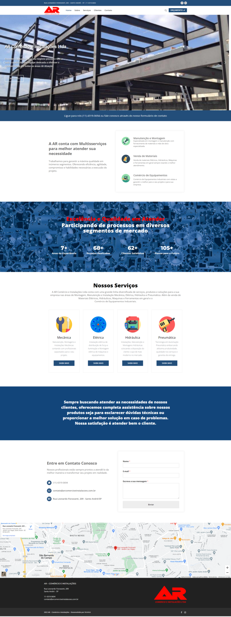 WiaWeb Criação de Sites, Gestão de Redes Sociais, Marketing Digital - Clientes AR-–-Comércio-e-Instalações-–-Experiencia-e-Qualidade