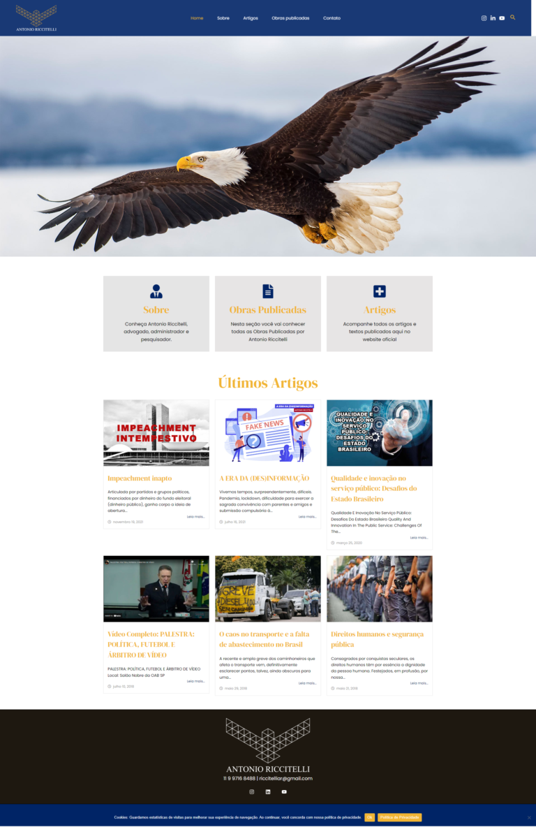 WiaWeb Criação de Sites, Gestão de Redes Sociais, Marketing Digital - Clientes Antonio-Riccitelli-antonioriccitelli-com-br