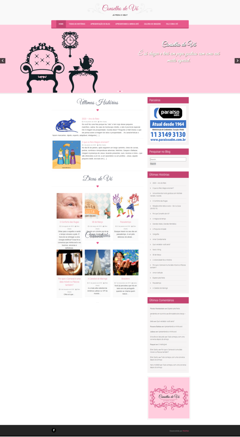 WiaWeb Criação de Sites, Gestão de Redes Sociais, Marketing Digital - Clientes Conselho-de-Vó-–-Já-pediu-o-seu-