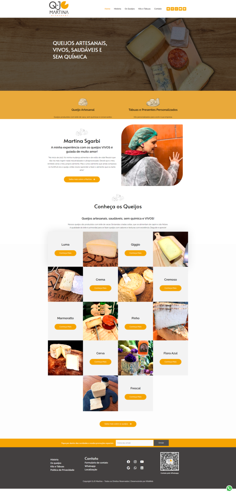 WiaWeb Criação de Sites, Gestão de Redes Sociais, Marketing Digital - Clientes QJO Martina