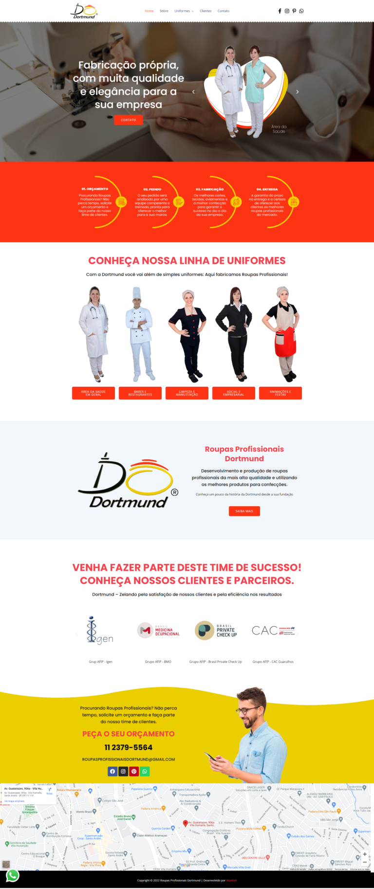 WiaWeb Criação de Sites, Gestão de Redes Sociais, Marketing Digital - Clientes Roupas-Profissionais-Dortmund